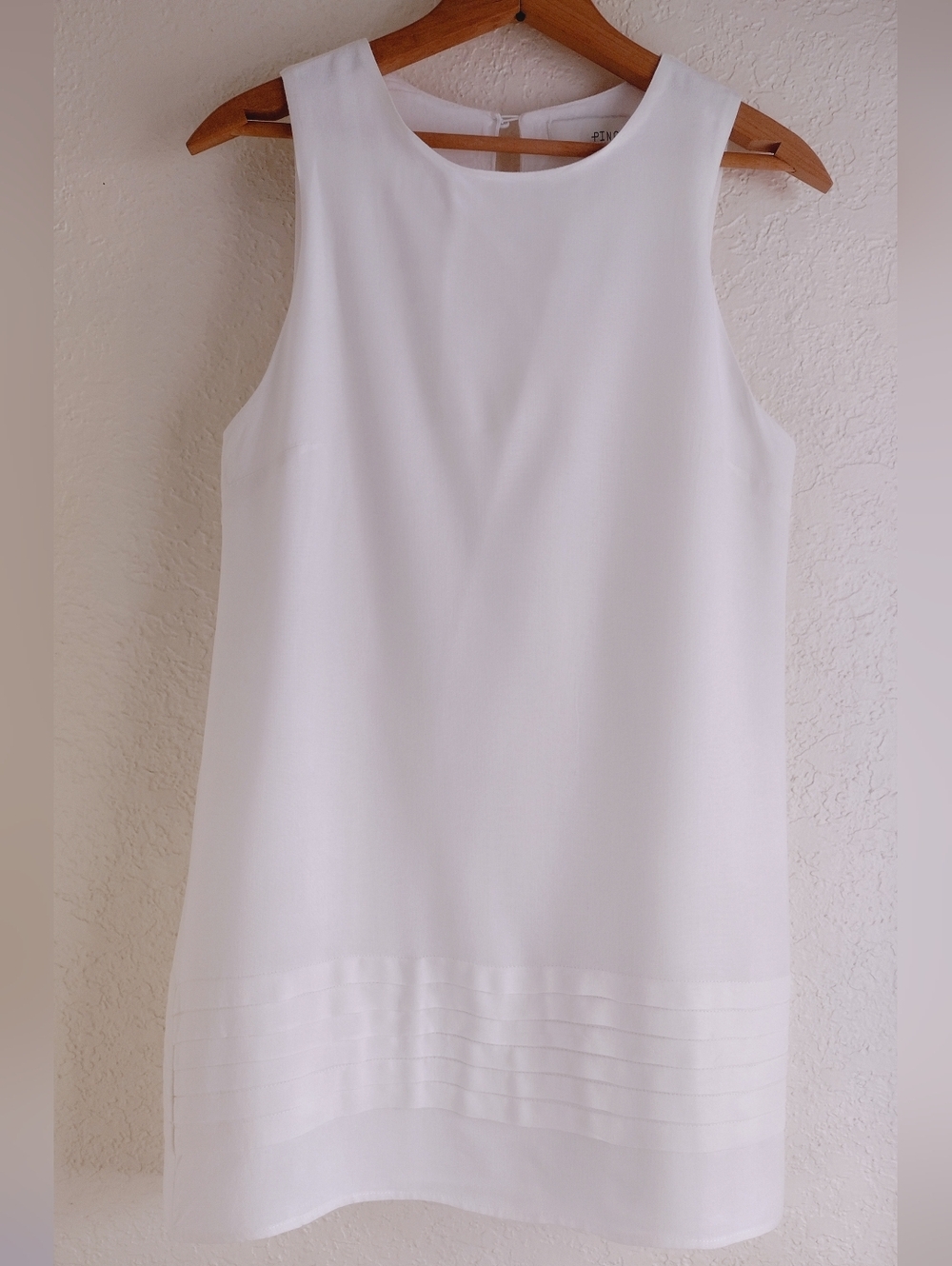 Pinch White Sleeveless Mini Dress
